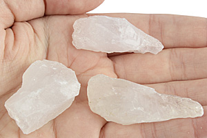 rough quartz points